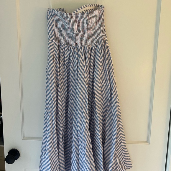 Anthropologie strapless midi dress - Picture 5 of 6